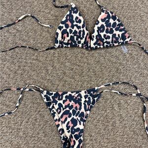 Leopard Print Bikini Set